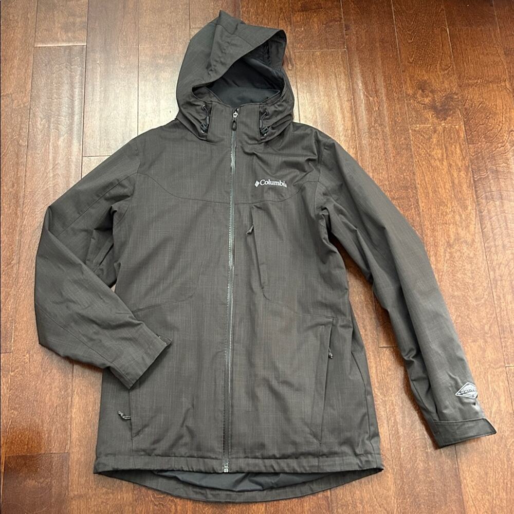 Columbia Dark Brown-ish Gray Interchange Jacket, Size Small